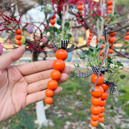 Enfeites cenoura páscoa, pingentes pendurados cenoura de madeira decoração páscoa