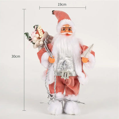 Boneco papai noel rosa 60cm