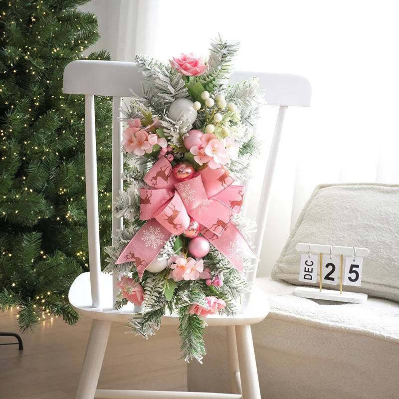 Guirlanda de Natal com luzes, guirlanda de Natal, gota, guirlanda de Natal, guirlanda gota