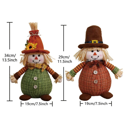 Espantalho Palha Sentado Decorativo Para Mesa Junino, Arraiá, Festa Junina 34cm*13.5 Pol.