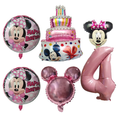 Disney Minnie Mouse Balão de alumínio redondo - (45,7 cm) 1 peça - decoração