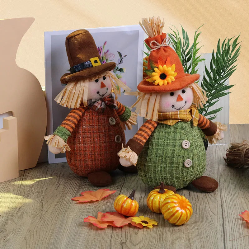 Espantalho Palha Sentado Decorativo Para Mesa Junino, Arraiá, Festa Junina 34cm*13.5 Pol.