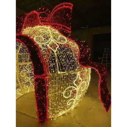 Bola de Natal  Shopping Grande LED Exterior Metal Decorativa Arco decorativo de Natal 3m