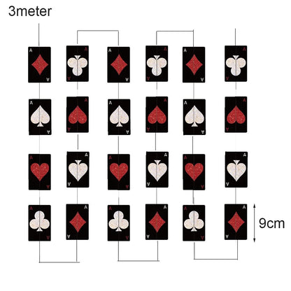 Cassio Poke 25 Peças de topo de cupcake com glitter, tema Vegas, palitos de dente e palitos