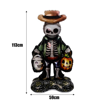 6 Pés Halloween inflável corpo caveira decoração ao ar livre inflável quintal corpo caveira