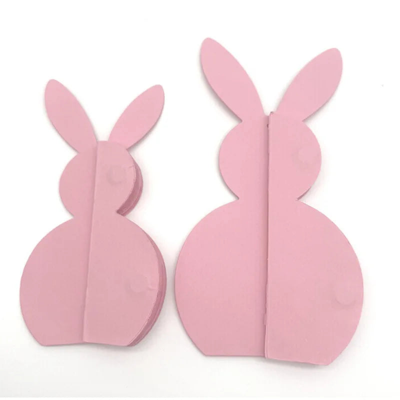 Coelho da Páscoa de Papel Decoração de Páscoa, Conjunto de 2 Peças de Centro de Mesa