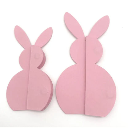 Coelho da Páscoa de Papel Decoração de Páscoa, Conjunto de 2 Peças de Centro de Mesa