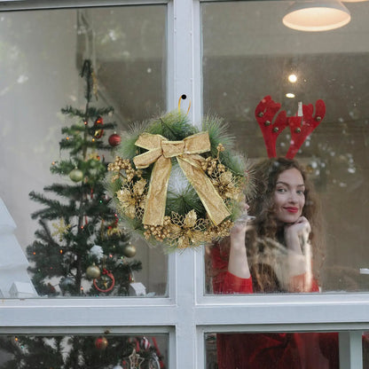 Belas Guirlanda de vime guirlanda natal para porta ano totalmente artesanal celebração