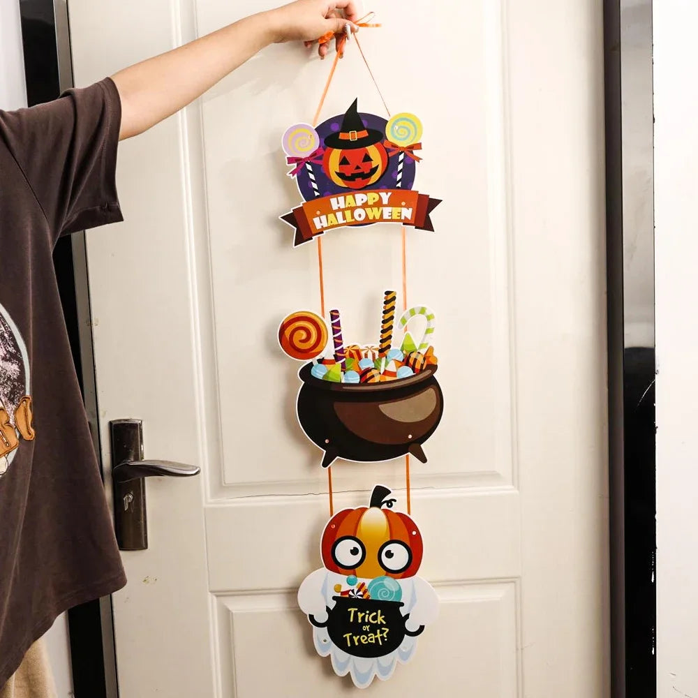 Decoração de Halloween - Conjunto de 1 peças de decoração Halloween castelo fantasma