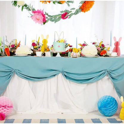 Coelho da Páscoa de Papel Decoração de Páscoa, Conjunto de 2 Peças de Centro de Mesa
