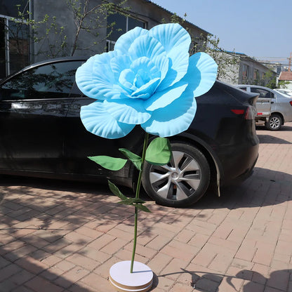 Simulação Peônia Flor , Foto Adereços Janela Exibição Artificial e Gigante 50cm Flores
