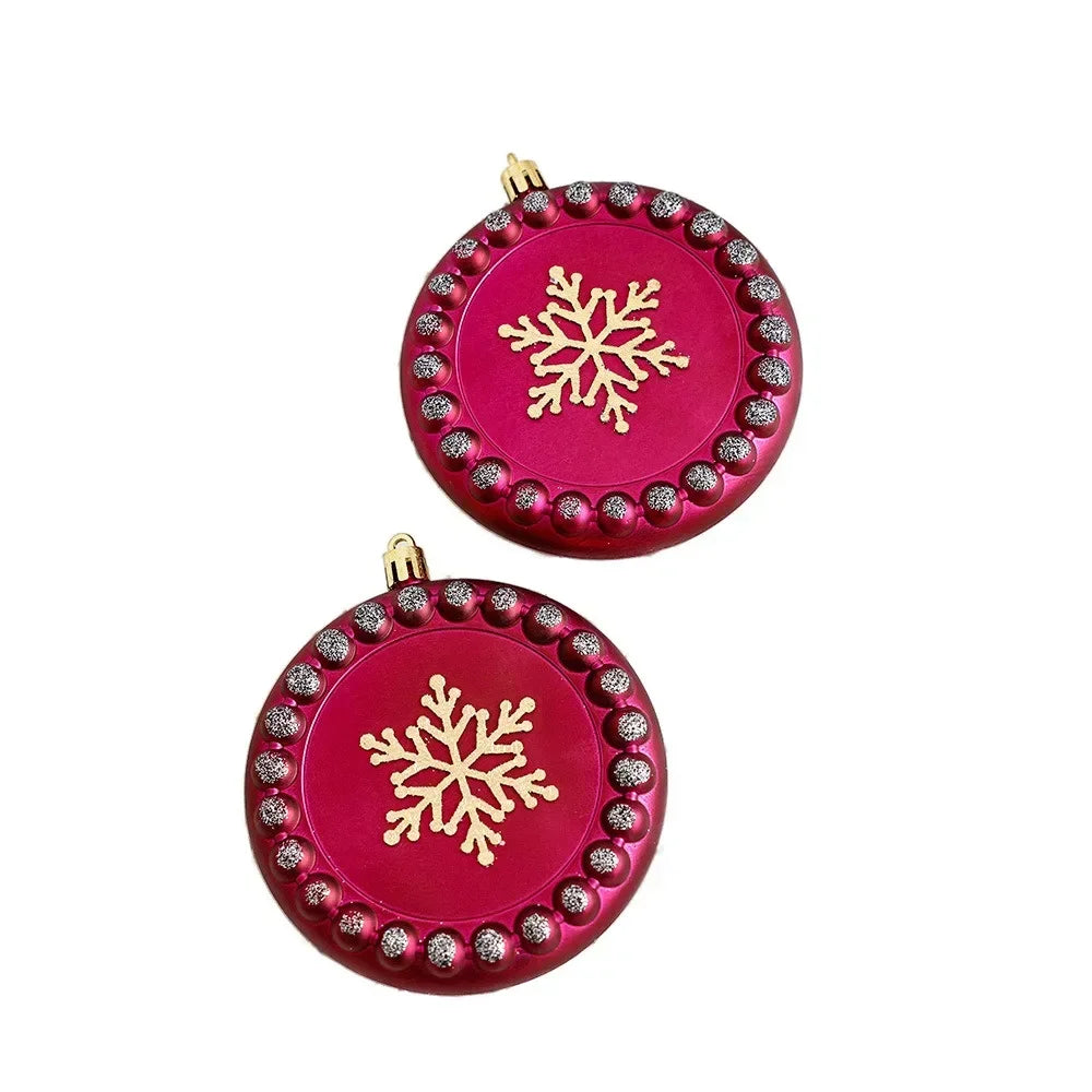 Kit enfeites coloridos árvore de Natal Pingentes De Enfeites De Natal De Plástico Decoração