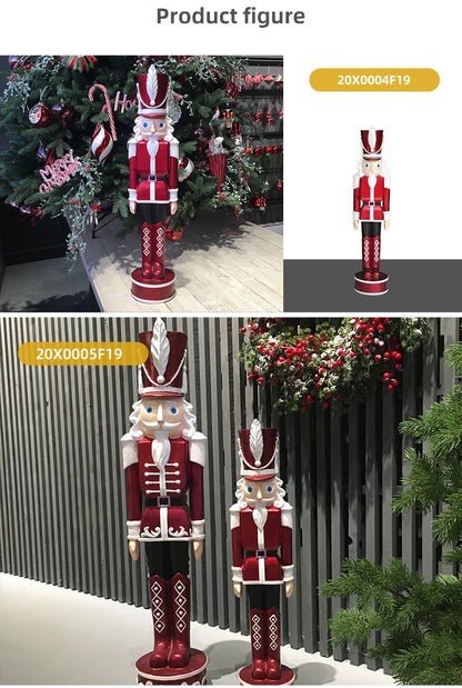Quebra-nozes Estatueta Estátua Shopping 22.5*21/4*94 CM" Auto Resina Decoração Natal