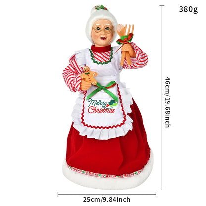 Bonecos de Natal Papai e Mamãe Noel Casal Papai Noel e Mamãe Noel Confeiteiro Gourmet