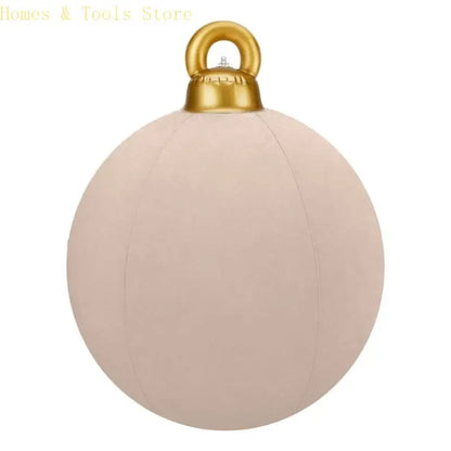 Bola Decorativa de Natal para Shopping Center, Inflável Gigante de Veludo/Flocada