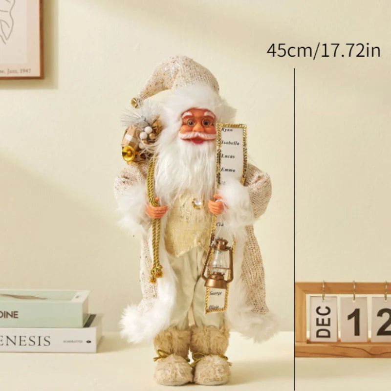 Enfeite Papai Noel Natal Estatuetas de Papai Noel | Figura de Natal de Papai Noel em pé