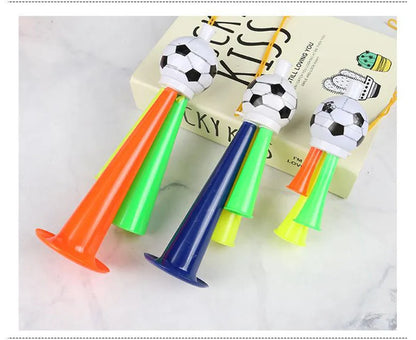 Kit 1 Vuvuzela Corneta Brasil Verde E Amarelo Acessório Torcedor Essencial Vibrarem