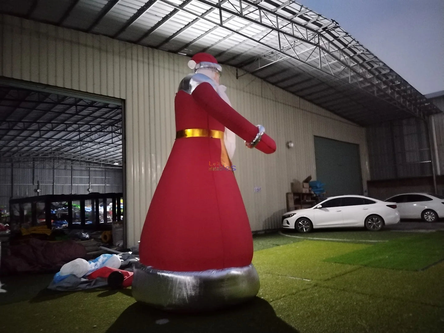 Papai Noel Inflável Enfeite Natal Grande Papai Noel Ar livre Inflável Natal