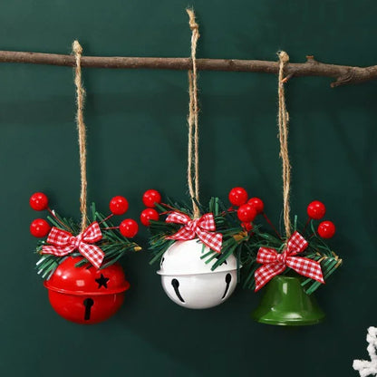 Sinos de Natal Tradicionais Ornamentos de Árvore Natal Sinos Trenó de Metal Decorações