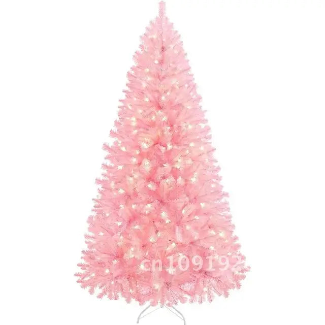 Árvore de Natal artificial de 6 FT com luzes pré-iluminadas, decorações de Natal internas