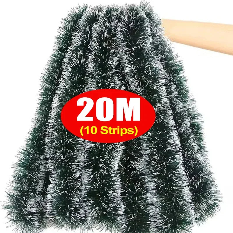 Guirlanda de Natal 2/4/10/30 metros Verde Profundo/Comprido de enfeite de árvore Natal