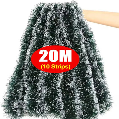 Guirlanda de Natal 2/4/10/30 metros Verde Profundo/Comprido de enfeite de árvore Natal
