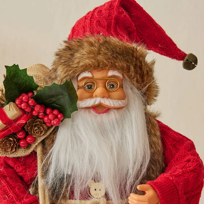 Boneco de Papai Noel - Decoração mesa Natal, estatuetas de Papai Noel, em pé, Papai Noel