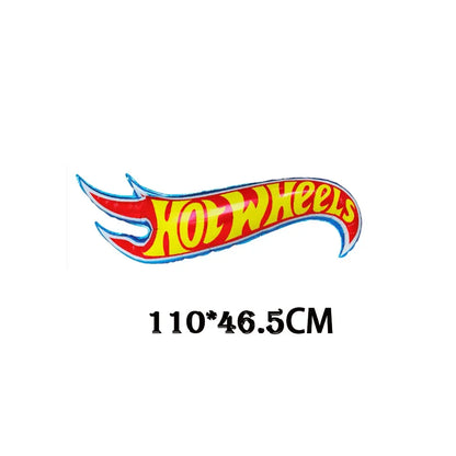 Balão Redondo Hot Wheels Decoração de aniversário com tema carro, 6 balões metalizados