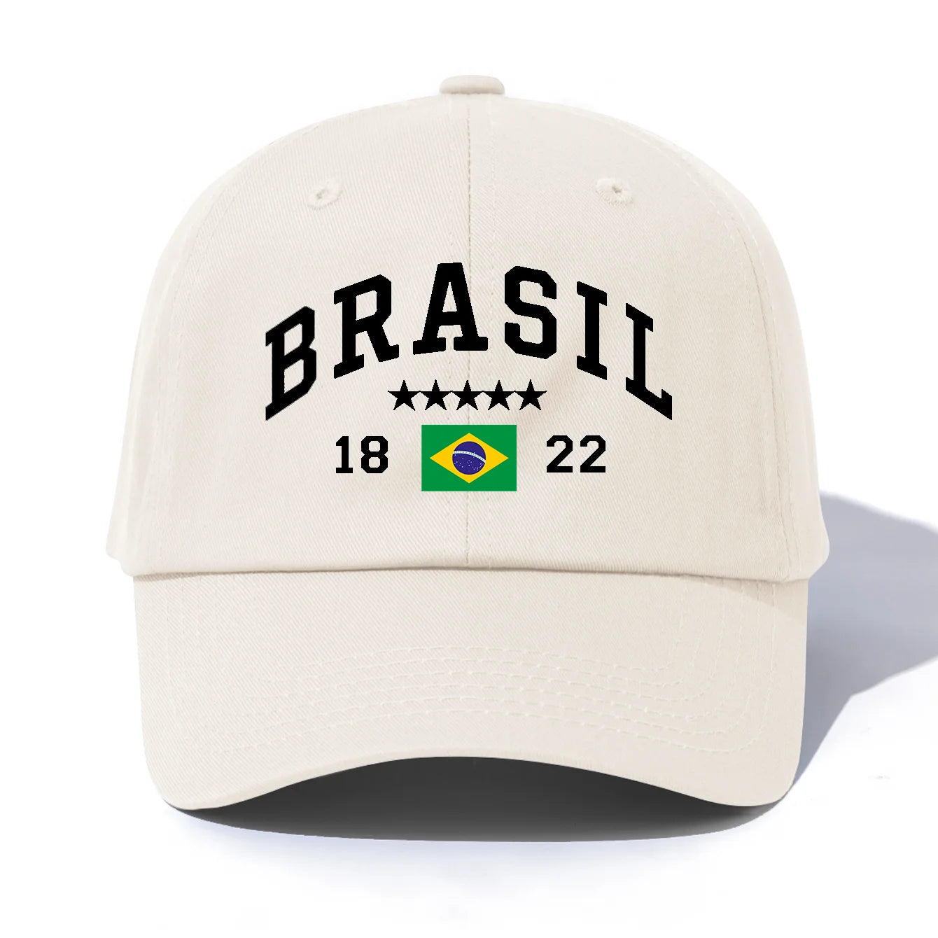 Boné Brasil com Bordado, Futebol, Unissex, Ajustável Obs.: Colorido
