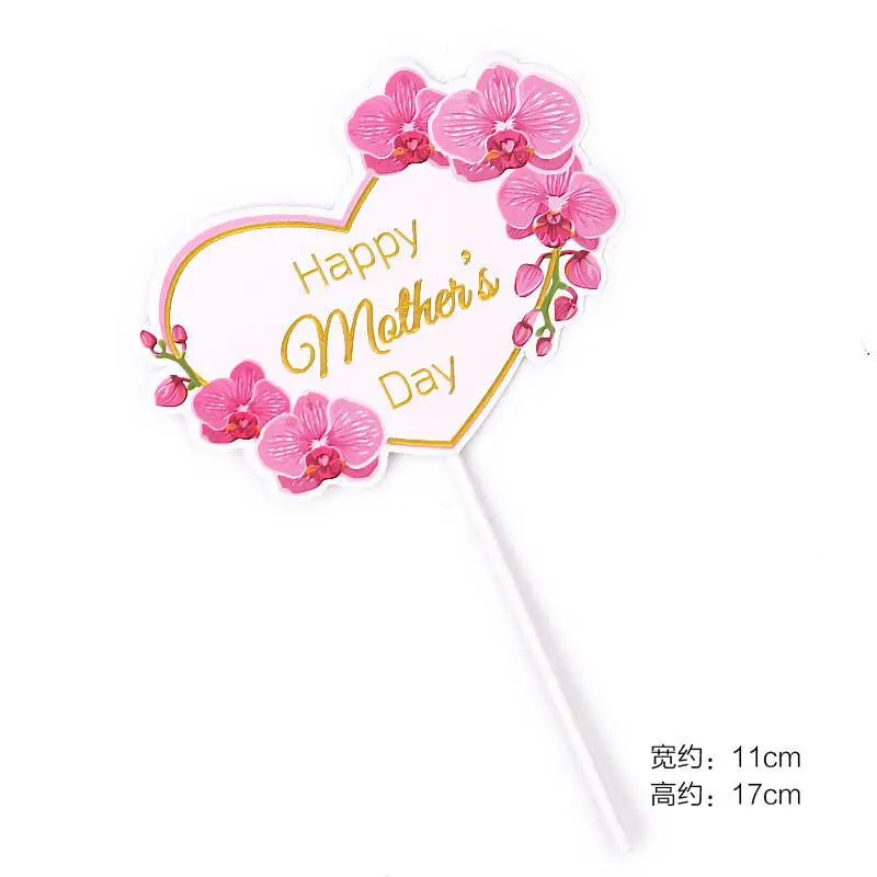 Feliz Dia das Mães Banner Decorações - Sinal de Guirlanda de Mães com Glitter Rosa Banner