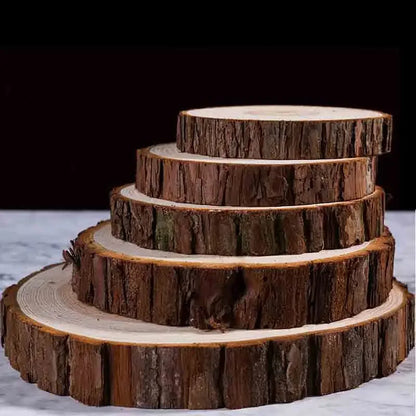 Discos de madeira, 5 peças, discos de tronco de madeira de 4 a 5 cm, círculos de madeira