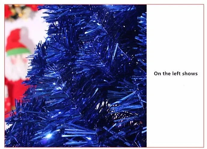 Árvore de Natal, árvore de Natal artificial azul real sem iluminação de 5 pés, árvore cor azul