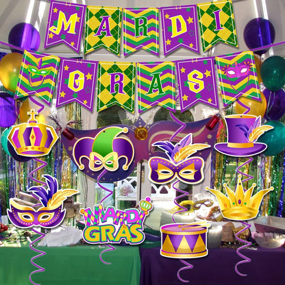 Kit Carnaval decorações de Carnaval, festa de Carnaval, enfeites de espiral, decoração