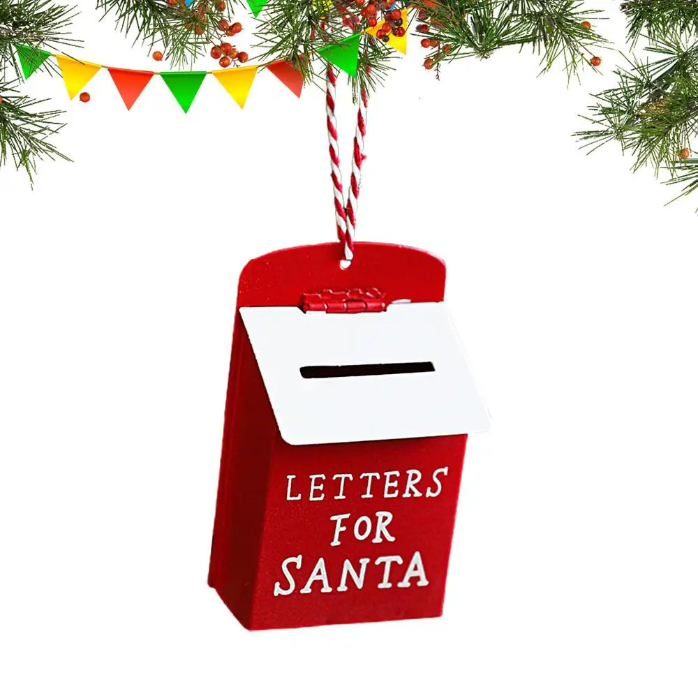 Caixas de cartão de Papai Noel | Caixas de envelope rústicas Porta-cartões de metal