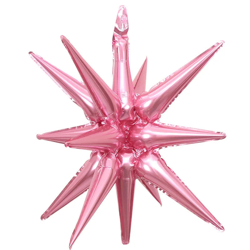 Kit 5 Balão Estrela 14 Pontas Grande 22 Polegadas 67cm. Balão Estrela