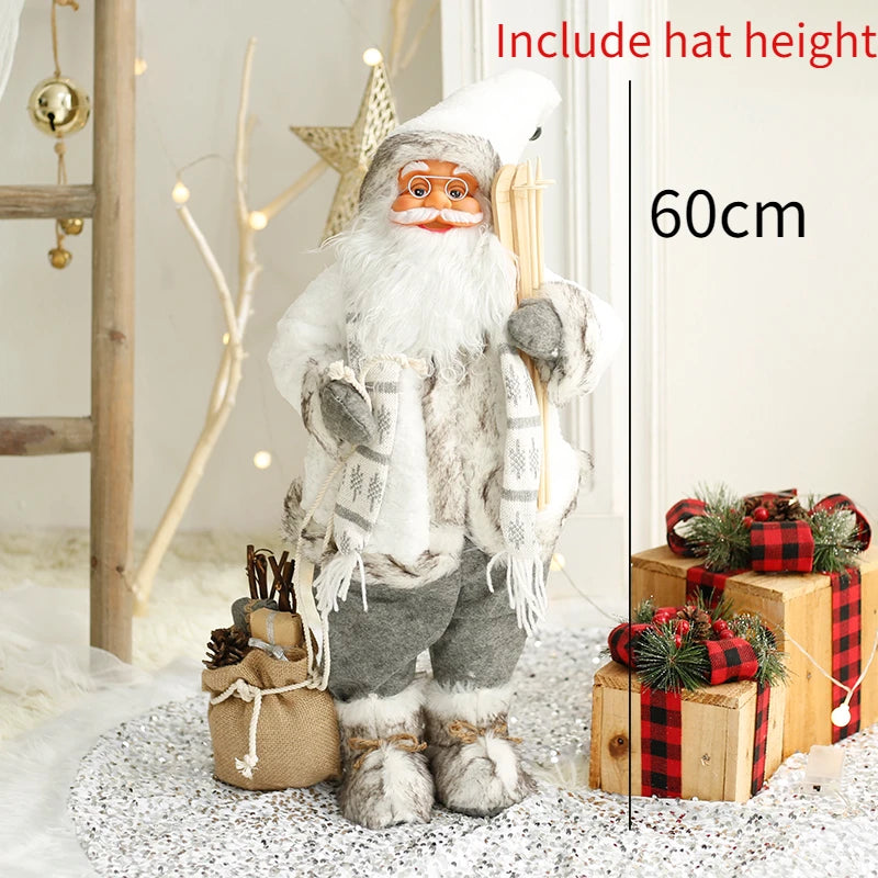 Papai Noel Papai Noel grande de 60cm, decoração de Feliz Natal para Lar, Feliz Ano Novo