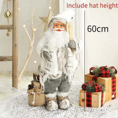 Papai Noel Papai Noel grande de 60cm, decoração de Feliz Natal para Lar, Feliz Ano Novo