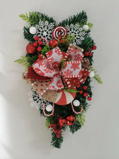 Guirlanda de bengala de doces, guirlanda de decoração de Natal