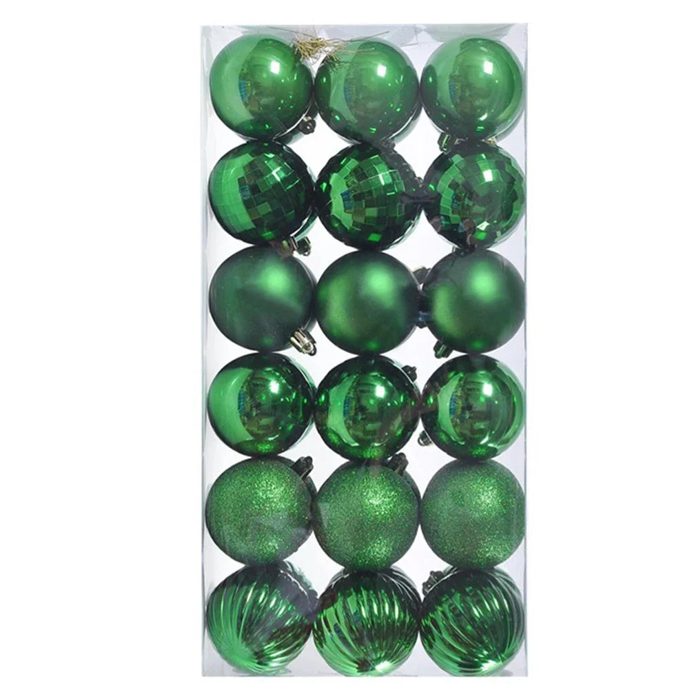 Bola de Natal 17.5cm*8.5cm*6cm Pacote 36 Enfeites Natal Decorações Bola Inquebráveis