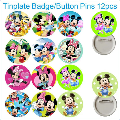 Kit Festa Mickey e Minnie 24 peças Pequeno Lembranças para Festa Mickey e Minnie