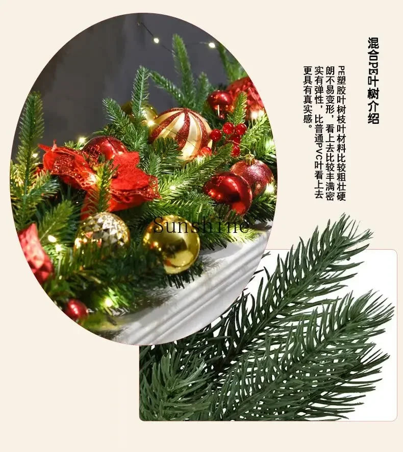 Guirlanda de Natal vermelha nevada Belas Guirlanda de natal criativa guirlanda de porta