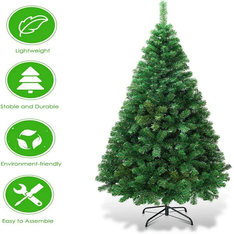 KIT Árvore de Natal 500 Galhos Pinheiro de Natal 150cm Verde