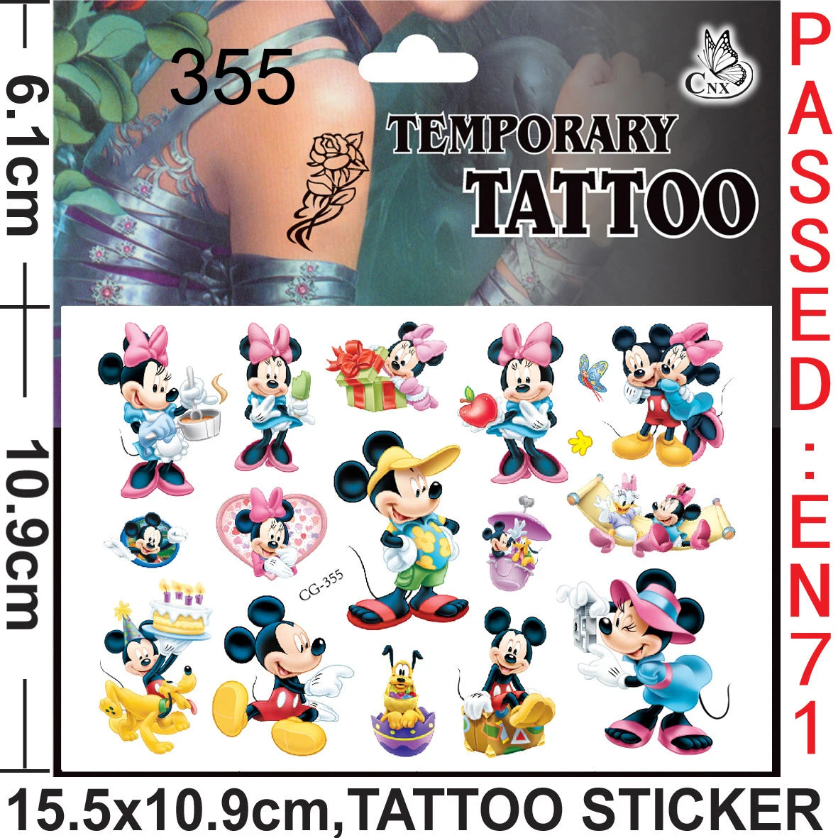 Kit Festa Mickey e Minnie 24 peças Pequeno Lembranças para Festa Mickey e Minnie