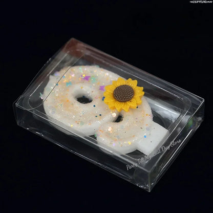 Velas Aniversário 5, Velas de Aniversário Girassol Números Meninas, Vela Brilhante 5 e Velas