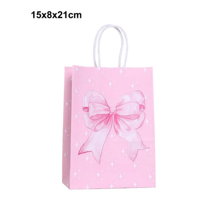 Sacolas Rosa Dia das Mães Pacote com 12 caixas de lembrancinhas de festa rosa, sacos