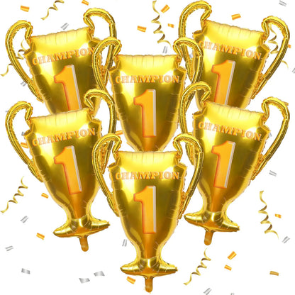 Balão de Futebol Copa do Mundo Camisa, Preto, Pacote com 6, Balão em Formato de Camisa