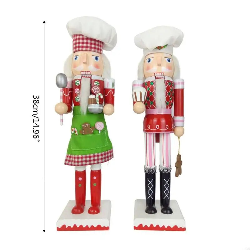 Quebra-nozes Brinquedo De Noz Estatueta De Soldado De Nogueira Chef Noz Centro 38cm