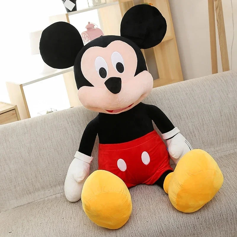 Boneco Mickey Short (Vermelho) Bonecas Pelúcia Minnie Vermelha  Mickey Tamanho 50cm