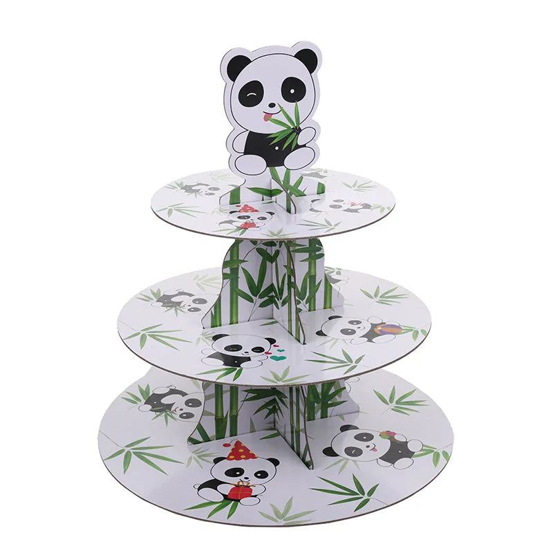 Suporte floral Dia das Mães Suporte floral de 3 camadas para cupcake para festa de chá