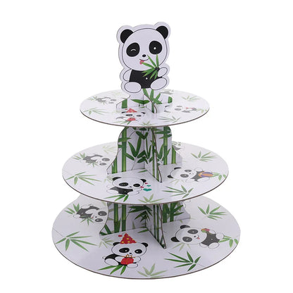 Suporte floral Dia das Mães Suporte floral de 3 camadas para cupcake para festa de chá